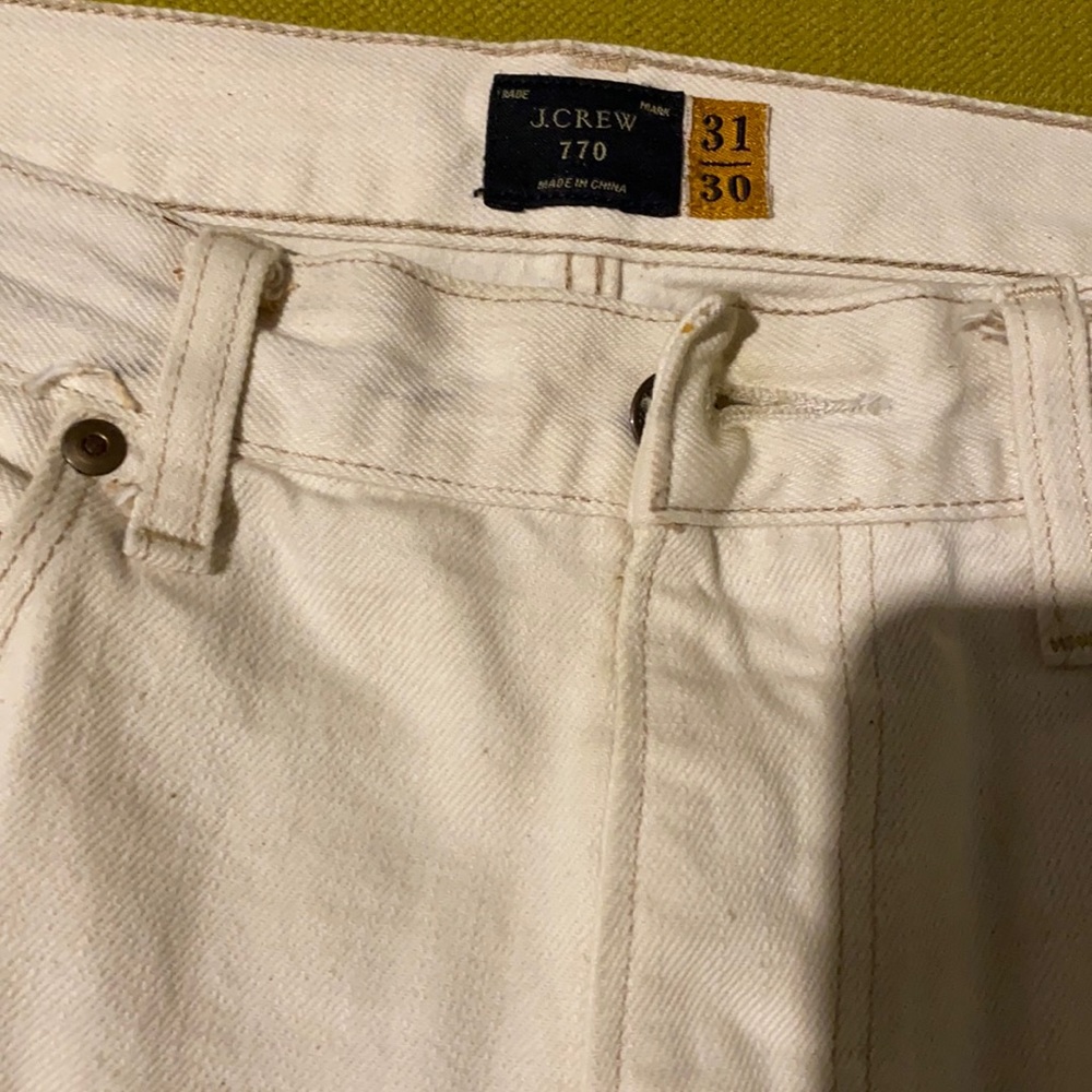Jcrew 770 jeans like new 31x30 beige.